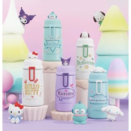 Hangyodong Kuromi Water Bottle, Thermos Flask, For Children, Gift, Vacuum Insulated, 11.8 fl oz (320 ml), 304 Stainless Steel, For Work, School, Birthday, Children, Cute, Cold Retention