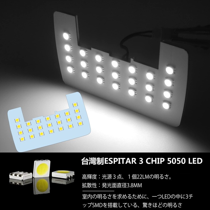 ZXREEK LED Room Lamp, Custom Design, Interior Light, 6,000K, Easy
