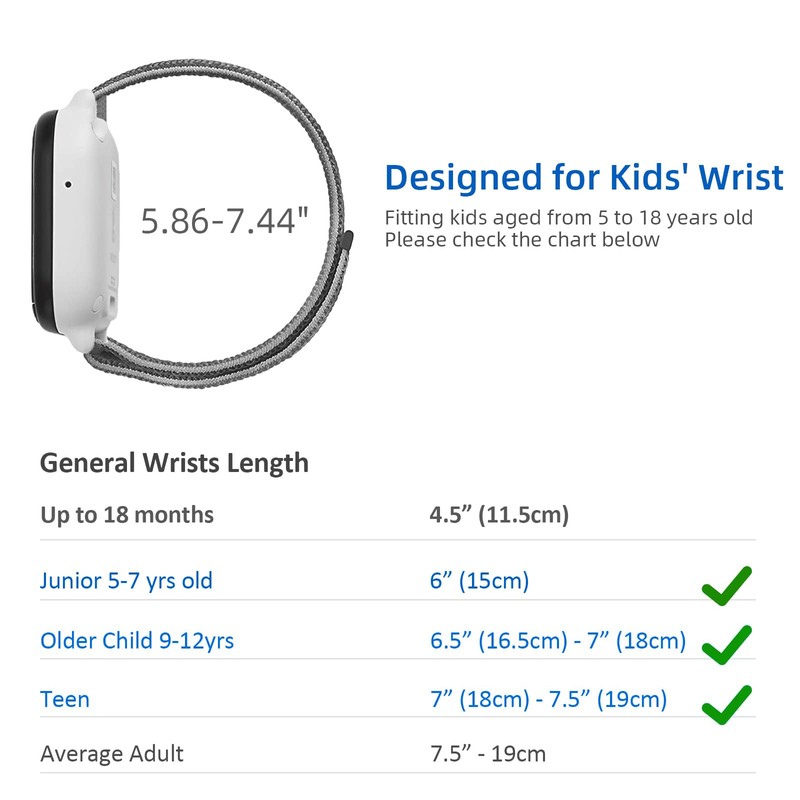 NewJourney Nylon Bands Compatible with AT&T amiGO Jr Watch, 20mm