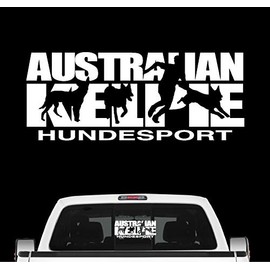 siviwonder Australian Kelpie Dog Sport Car Sticker Dog Film Sheepdog Barb Colour White Size 20 cm