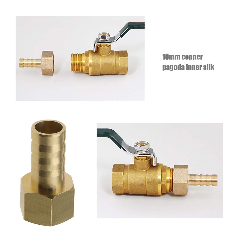 EMSea 2 Pcs 1/4 BSP Female Thread to 10mm Hose