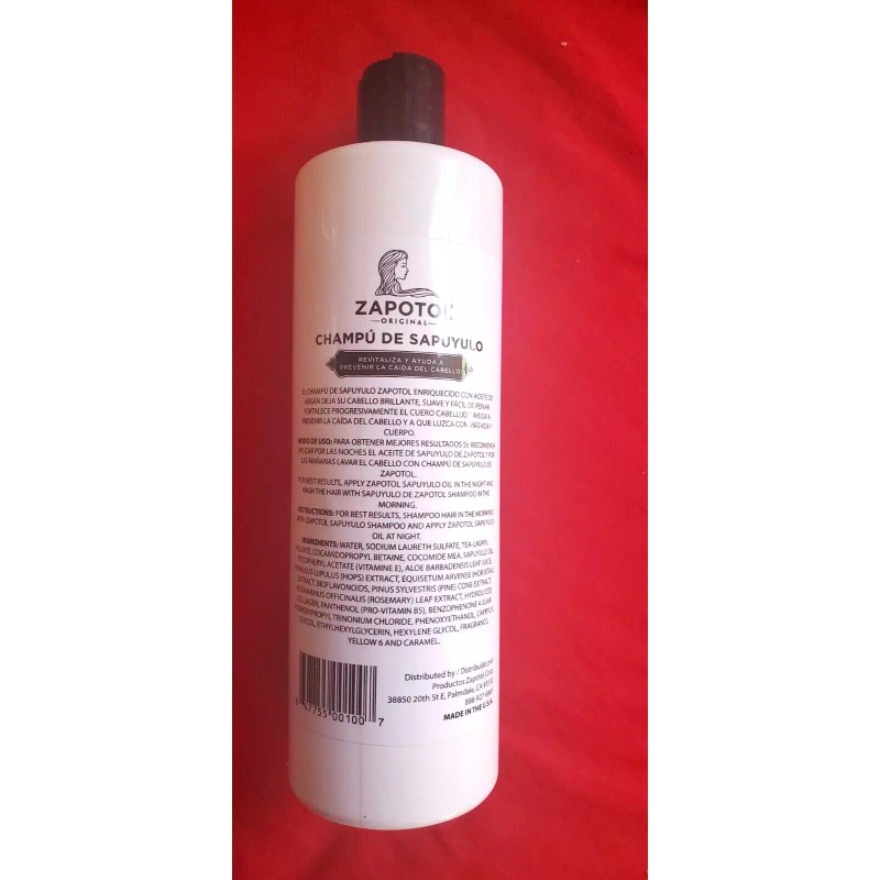 ZAPOTOL SHAMPOO Y ACONDICIONADOR DE SAPUYULO PREVIENE LA CAIDA DE