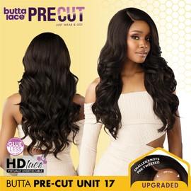 Sensationnel Butta Lace Precut Wigs - Unit 17 Glueless Extra Wide 5 Inch Deep Parting Synthetic Pre Tweezed Smaller Knot Hairline (GINGERCOPPER)