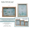 MODERNO PORTARETRATO DE MADERA HW206 MDF LAMINADA 3 TAMAÑOS DIFERENTES
