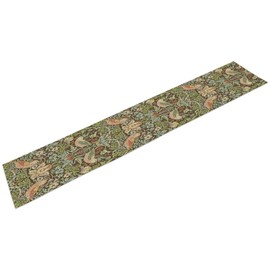 ICMOLYYENLO William Morris Table Runner Vintage Strawberry Thief Print Table Runner for Home Kitchen Table Set 13x36 Inch