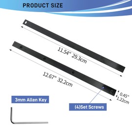 Track Saw Guide Rail Connector Kit, 2-Pack, Compatible with Makita, Festool, WEN, for Long Cuts