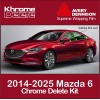 Avery Supreme Wrap Chrome Delete Vinyl fitting the 2014-2025 Mazda