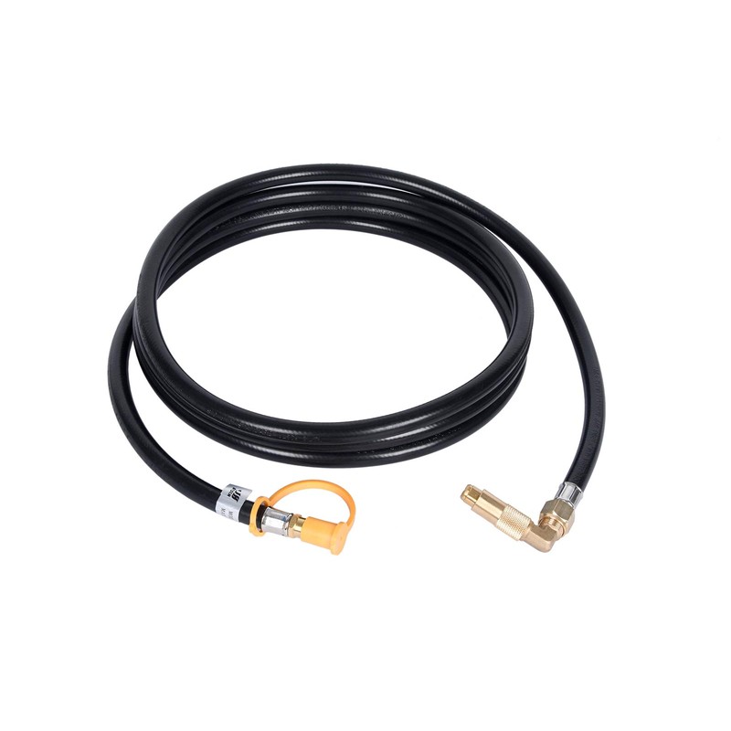 GasSaf 12 FT RV Quick Connect Propane Hose - 1/4"