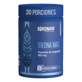 Treonato Magnesio Cápsulas Porciones Marca Birdman
