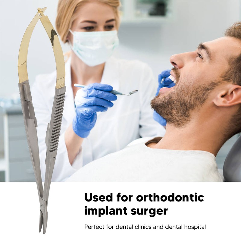 Castroviejo Needle Holder with Lock Stainless Steel Orthodontic Implant Dental