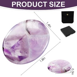 Amethyst Crystal Worry Stones, Amethyst Gifts for Women, Purple Healing Crystals, Crystals and Gemstones, Amethyst Stone, Amethyst Crystal Stones