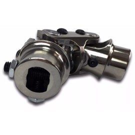 auto city classic 5/8 36 spline - 3/4" dd double steering universal joint chrome u joint new