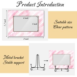 Pink Frames, Picture Gifts For Women Wife Couples, Wooden Picture Frame For Keepsake Birthday Valentines Holiday, 4X6 Photo Frame With Stand -33