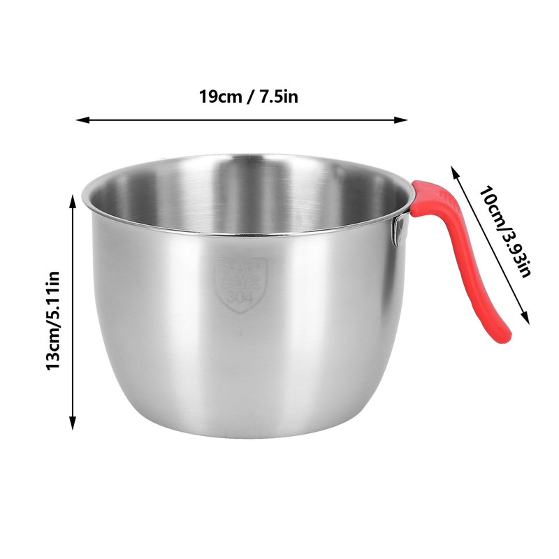 Stainless Steel Mixing Bowl with Handle Non Slip Deepen Splashproof
