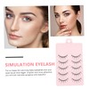 Vaguelly 5 Pairs Makeup Lashes Reusable Simulation Eyelashes for Natural