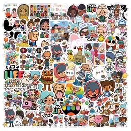 62pcs Cute Cartoon Game Sticker, Vinyl Waterproof Stickers for Water Bottle,Skateboard,Laptop,Phone,Journaling,Scrapbooking Decals for Teens Adults for Party Supply
