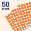 2000 Pack, 3/4" Round Dot Stickers Circle Labels - Orange
