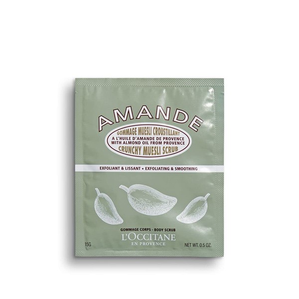 L'Occitane Amande Almond Oil Crunchy Muesli Scrub, 0.5 oz