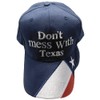 Don't Mess with Texas with Texas Flag On Bill Navy