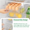 vacane Fridge 28 Egg Drawer Pull Out,Clear Egg Holder Tray