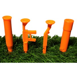 Novelty Golf Tee Unique Gun Firearm Golf Tee Fathers Day Birthdays Bachelor Parties Funny Cool Accessories for Men (Hunter Orange)