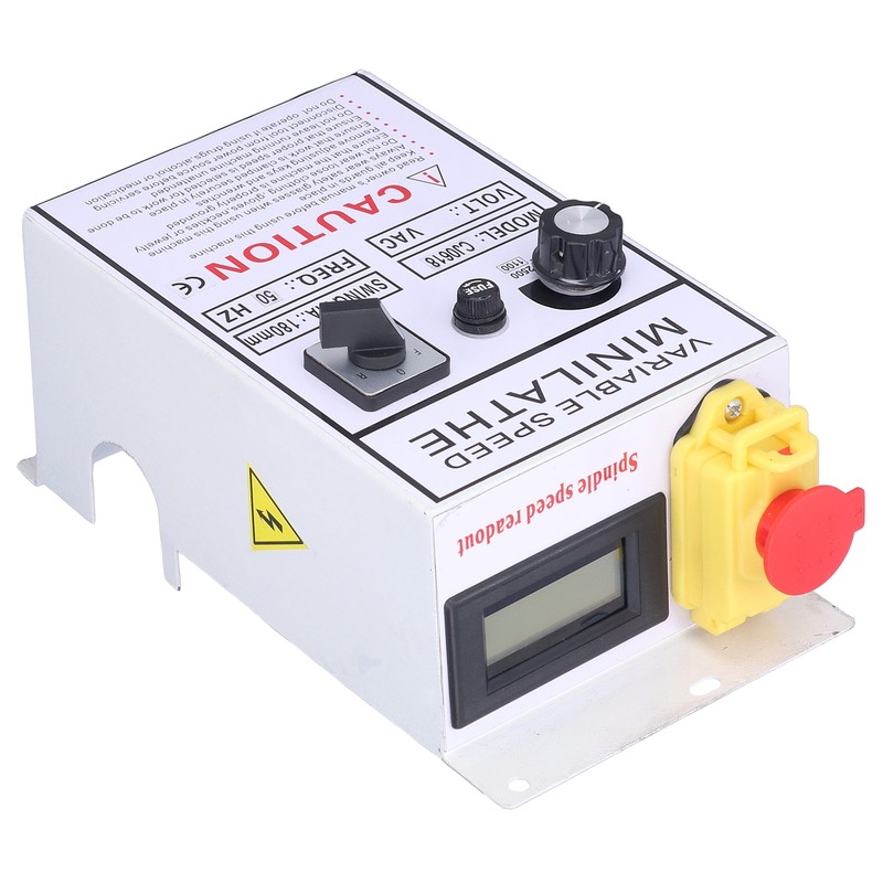 Lathe Control Box Speed Controller Assembly Switch Fuse for 0618‑3B