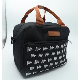 Portable lunch tote bag, leak proof lunch box, suitable for office, picnic or outdoor travel, lightweight and reusable, suitable for both men and women (Balck)