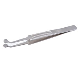 Round Tip stainless steel tweezer Arita Tauber Meibomian gland expression forceps Eyelid massage forceps