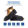 X-Large 50 Pack Shoe Covers Disposable Non-Slip, Black Non-Woven Fabric