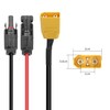 YACSEJAO Solar Connector to XT90 Cable 16AWG 1.8M/5.9FT Solar Panel