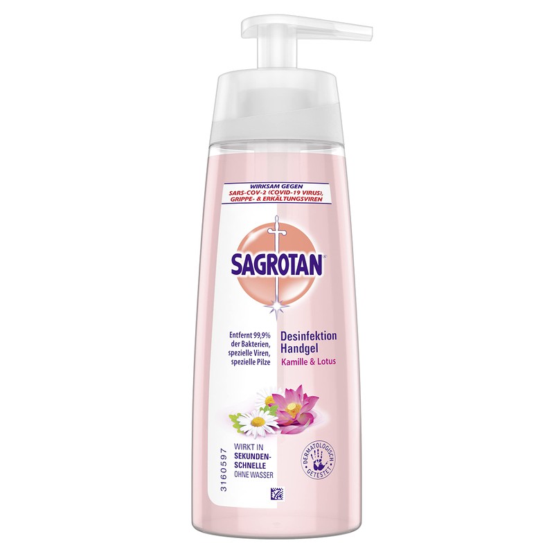 Sagrotan Disinfection Hand Gel Chamomile and Lotus, 200 ml