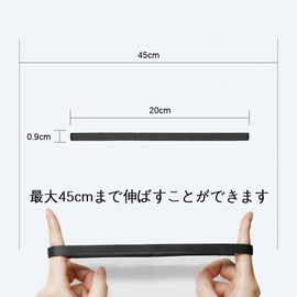 Hair Band, Sports Headband for Men, Women, Hair Accessories, Soccer Headband, Slender Sports Sweatband, Running, Soccer, Yoga, Face Washing, Lightweight, Elastic, Men's Hair Band, Unisex, Black