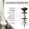 Universal Toilet Tank to Bowl Bolts Kit, Heavy Duty Toilet