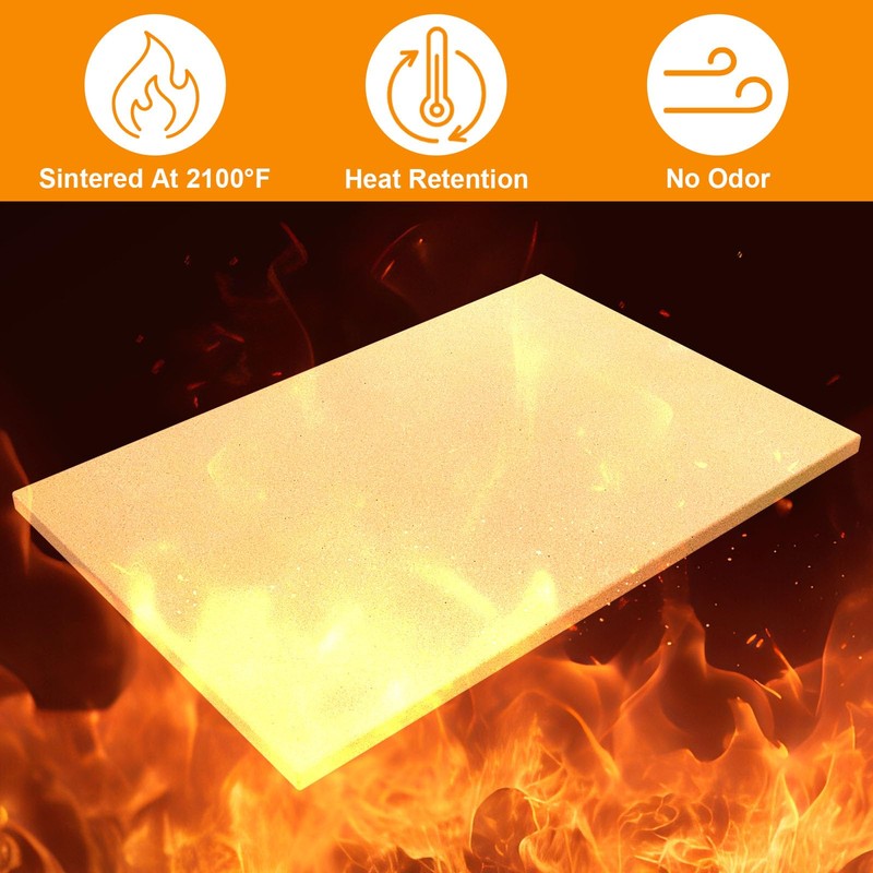 Extra Large Pizza Stone 20" x 13.5" Cordierite Rectangular Pizza