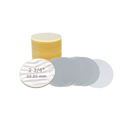 Plastic Circle Mylars for Badge A Minit 2.25" (2 3/8") Pin Badges Round Buttons (Actual Size 2 3/4" - 69.85 mm) 0.03" Thick Transparent Film Covers - 100 Pack