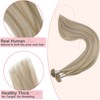 Easyouth Keratin Bonding Hair Extensions Remy Real Hair Utip Fusion