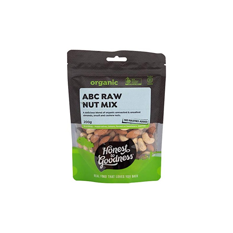 Honest to Goodness, Organic ABC Raw Nut Mix, 200 Grams