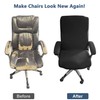 Melaluxe Office Chair Cover with Armrest Covers， Universal Stretch Desk