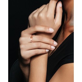 EnerCoppeX Copper Magnetic Ring for Women, Lymphatic Drainage Adjustable Ring, 3500 Gauss Magnet (CPR-0959)