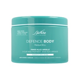 Bionike Defence Body - Reduxcell Fango alle 3 Argille, Azione Rimodellante e Tonificante per Pelli Sensibili, Dona una Pelle Elastica e Tonica, 500 ml