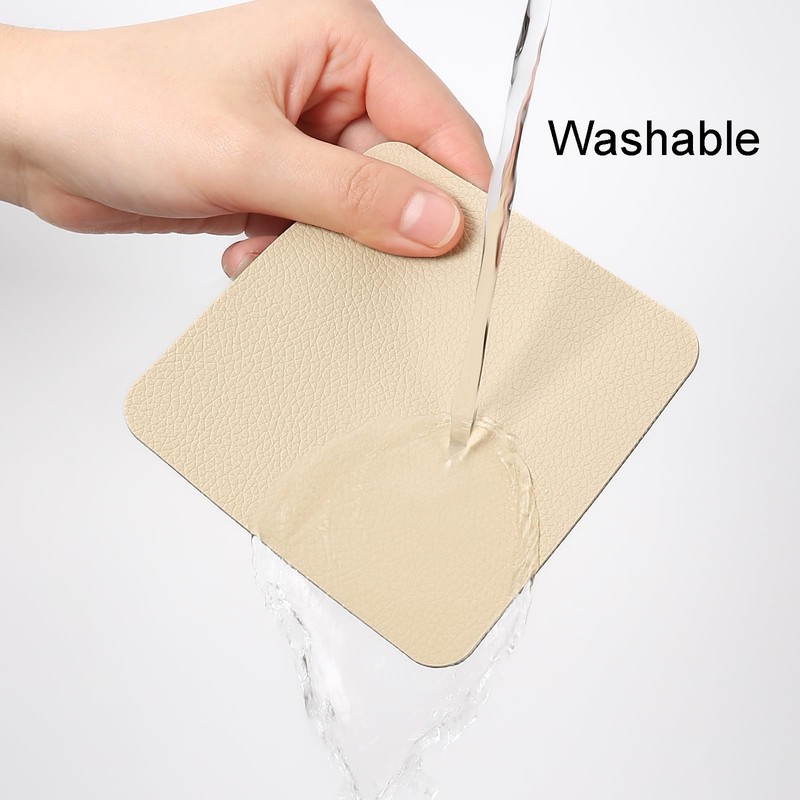 Myir JUN Coasters Set - 12 Double Sided Leather Coasters,