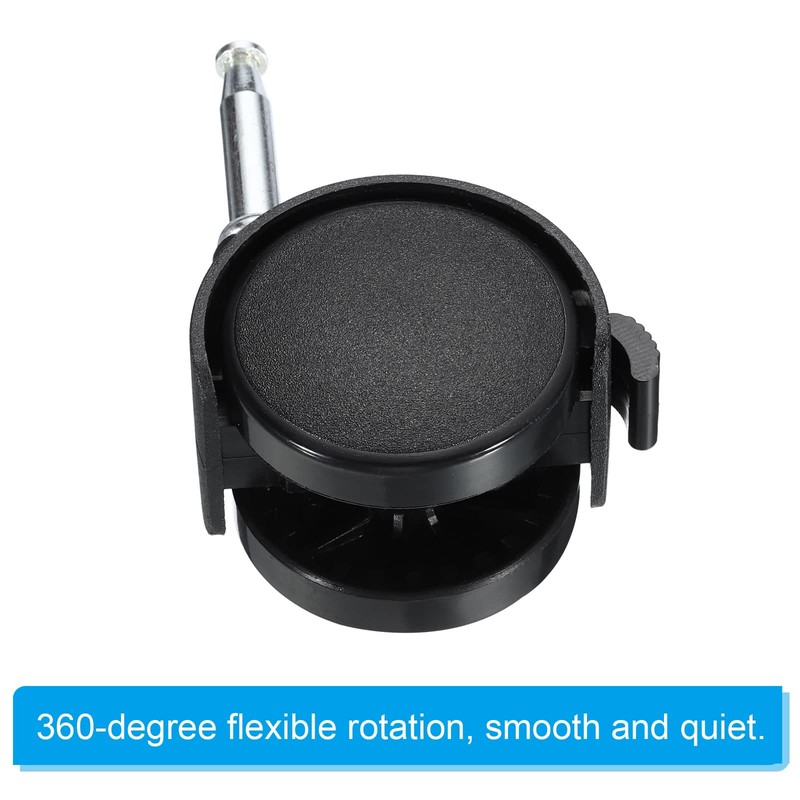 PATIKIL 2 Inch Swivel Stem Casters, 10 Pack Nylon 360
