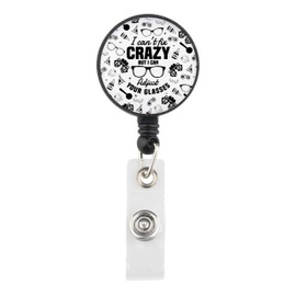 KUIYAI Ophthalmic Technician Tech Badge Reel Optometry Doctor Nurse Gift Orthoptist Merch(Adjust Glasses)