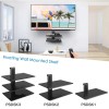 PERLESMITH Floating AV Shelf Double Wall Mount TV Shelf -