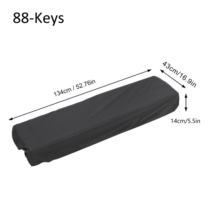 Digital Piano Keyboard Dust Cover Waterproof Dustproof Musical Instrument AccessoriesBlack