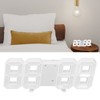 3D LED Digital Clock Time Date Temperature Display Voice Control