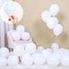 Sekat Balloons, White, 5 Inches, 50 Pieces, Extra Thick Round
