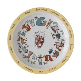 Tyrrell Katz Kids Woodland Themed Plate in Melamine - Dishwasher Safe Children's Outdoor Dining Everyday Tableware - 21.5 cm