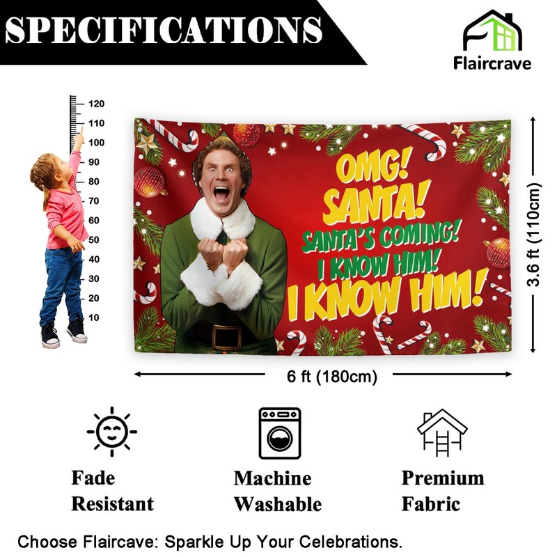 Funny Christmas Banner Happy Xmas Backdrop Sign Funny Winter Xmas