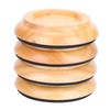 4Pcs Beech Wood Round Piano Foot Pads Set Upright Piano